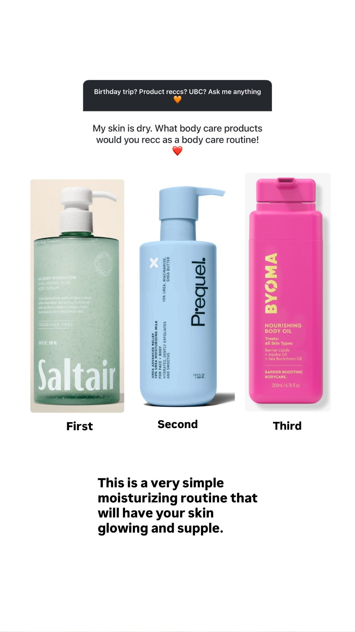 A simple and affordable dry skin routine for more hydrated skin | body care for dry skin, affordable skincare 

#LTKBeauty #LTKFindsUnder50