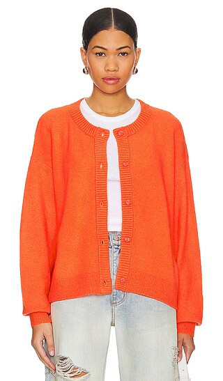 American Vintage Damsville Cardigan in Orange. - size XS/S | Revolve Clothing (Global)