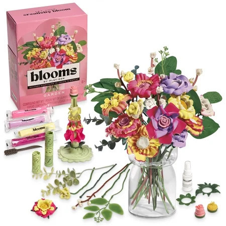 Blooms by Play-Doh Garden Flower Bouquet Craft Kit for Adults, Includes DIY Tools & Scented Compound | Walmart (US)