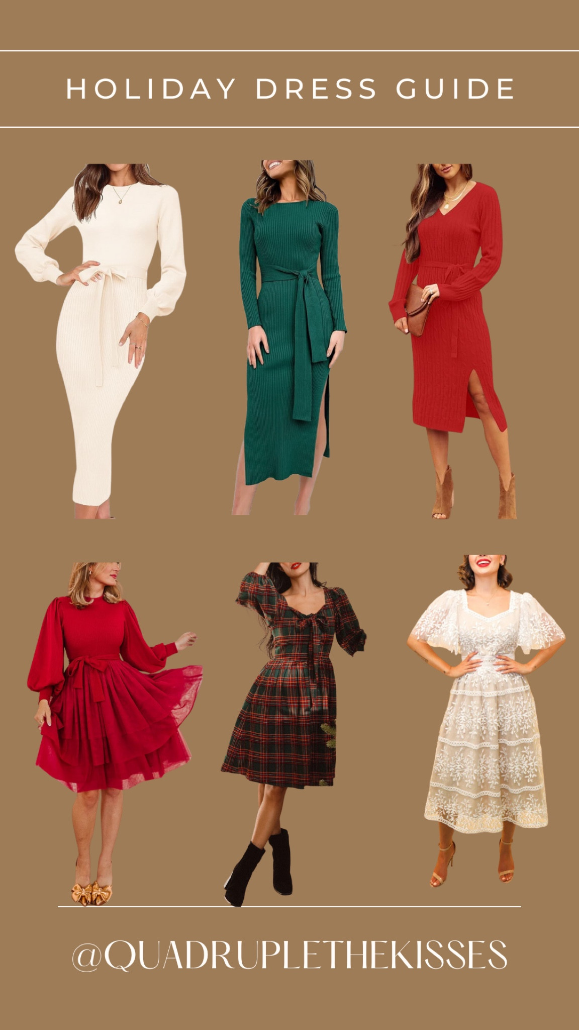 Holiday dress guide! Some of my faves right here! 


#LTKGiftGuide #LTKHoliday #LTKSeasonal