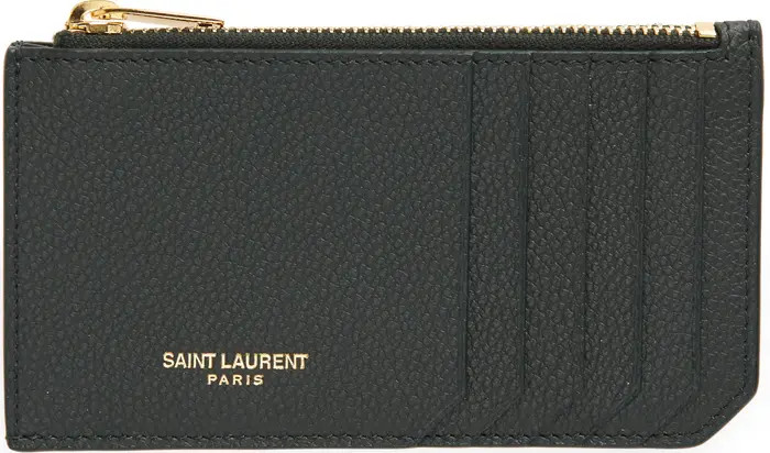 Fragments Leather Zip Card Case | Nordstrom