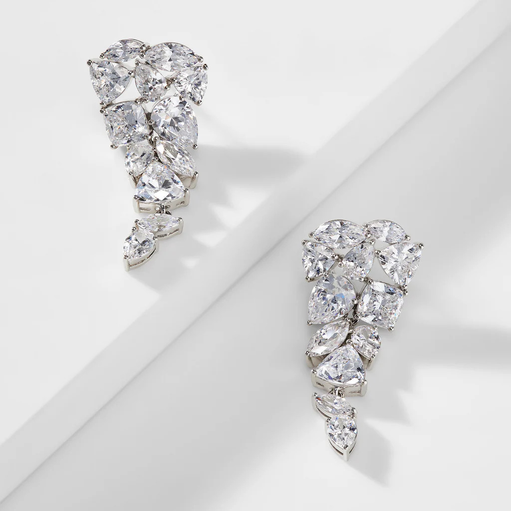 DELUXE CLUSTER DROP EARRINGS | NADRI