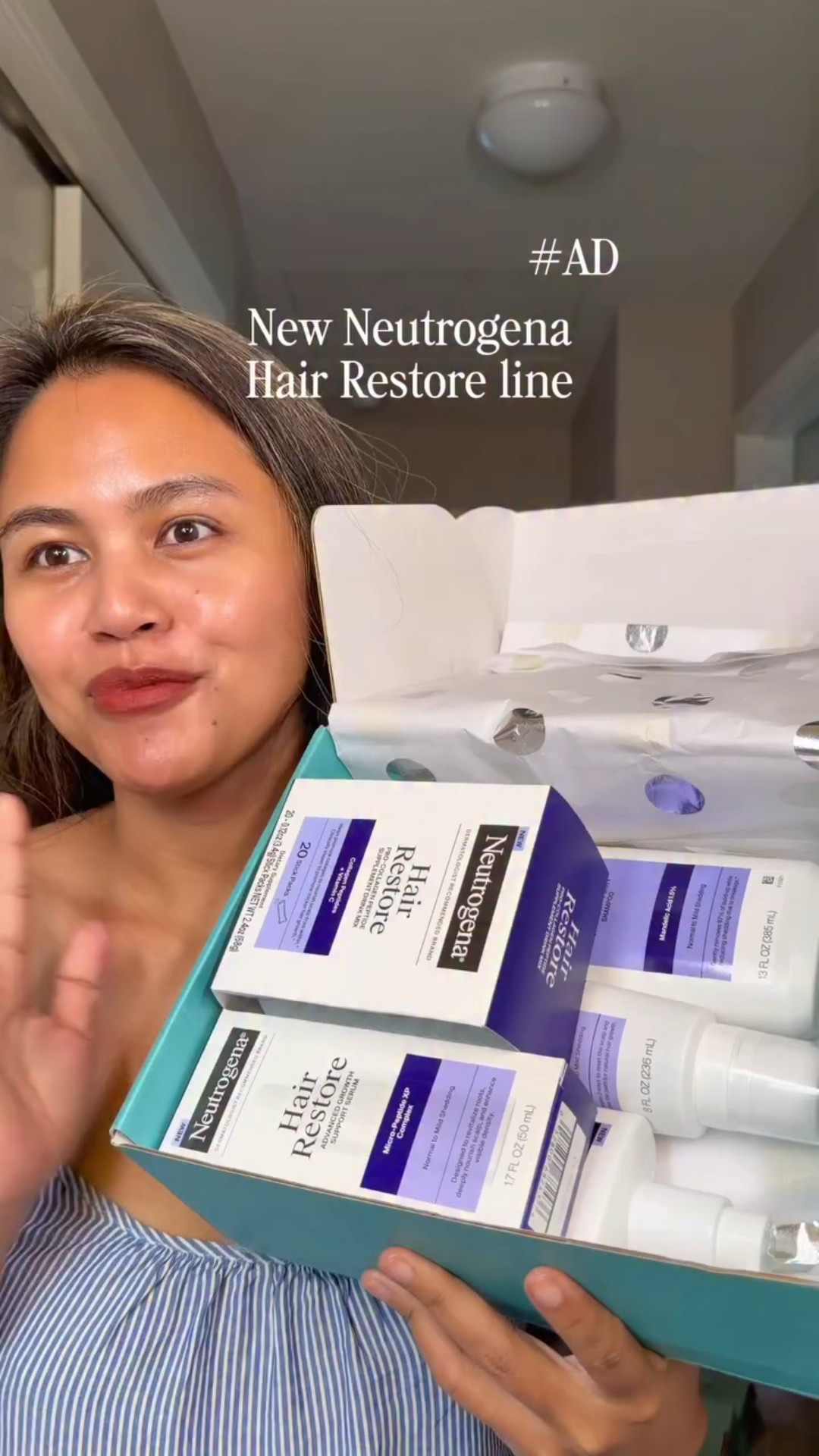 #AD So excited to start the new Neutrogena Hair Restore line. Advanced Hair Growth Support Designed with Dermatologists, created to help reduce hair shedding due to breakage and support healthier, fuller-looking hair.

Follow along as I test out the full routine. Scalp detox, shampoo, conditioner, serum, and supplement, and share my results.
Shop now at Walmart!

@neutrogena @walmart 
#HairRestore #HairShedding