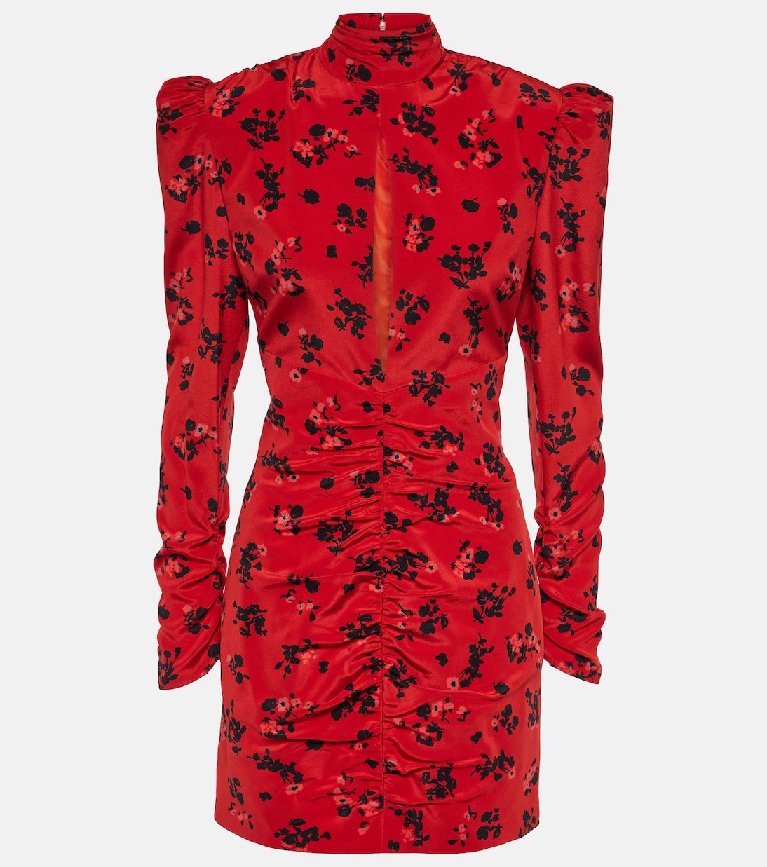 Floral silk minidress | Mytheresa (UK)