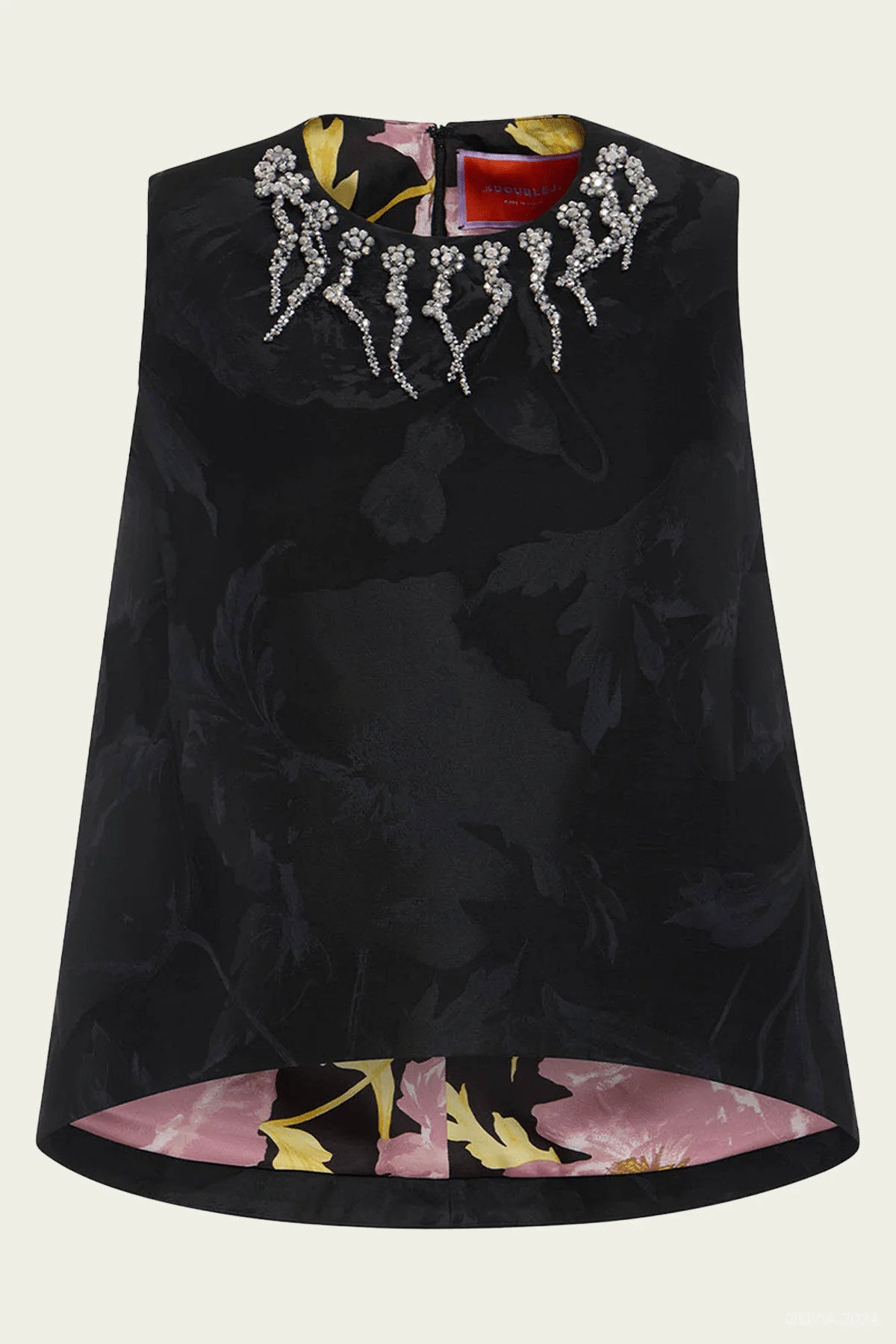 La Scala Top in Sylph Black Embroidered - L | Shop Olivia