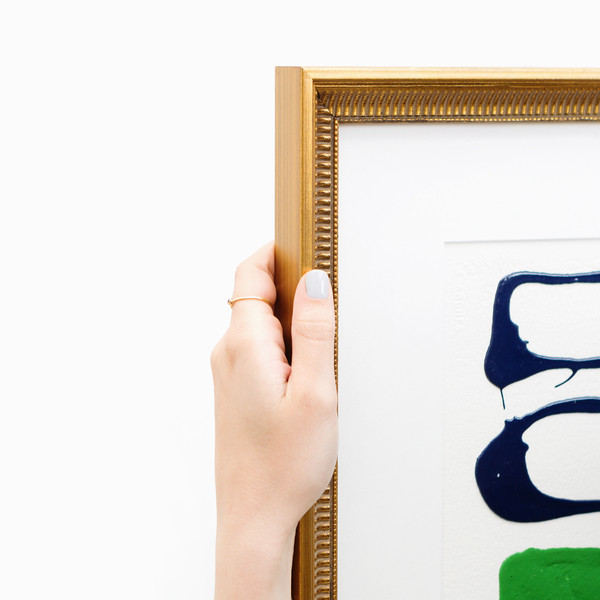 Antiqued fluted gold frame | Framebridge