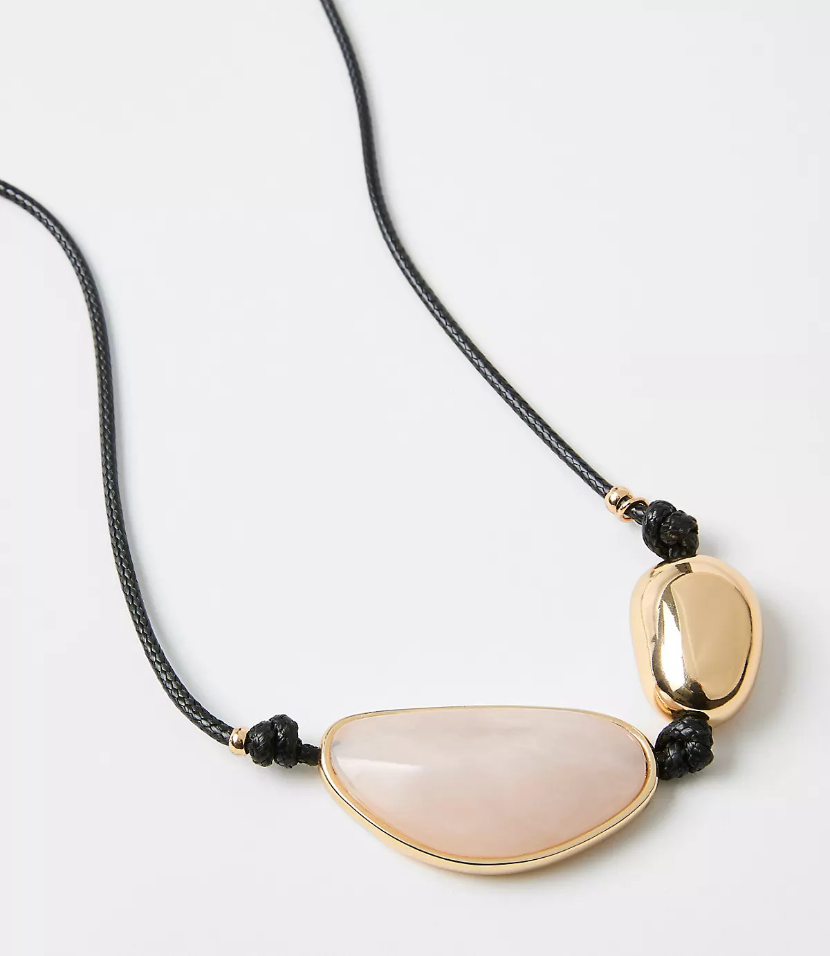 Mother Of Pearl Cord Statement Necklace | LOFT