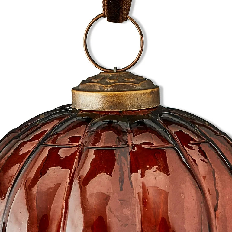 Brown Glass Christmas Ornament, 3.5", by Holiday Time | Walmart (US)