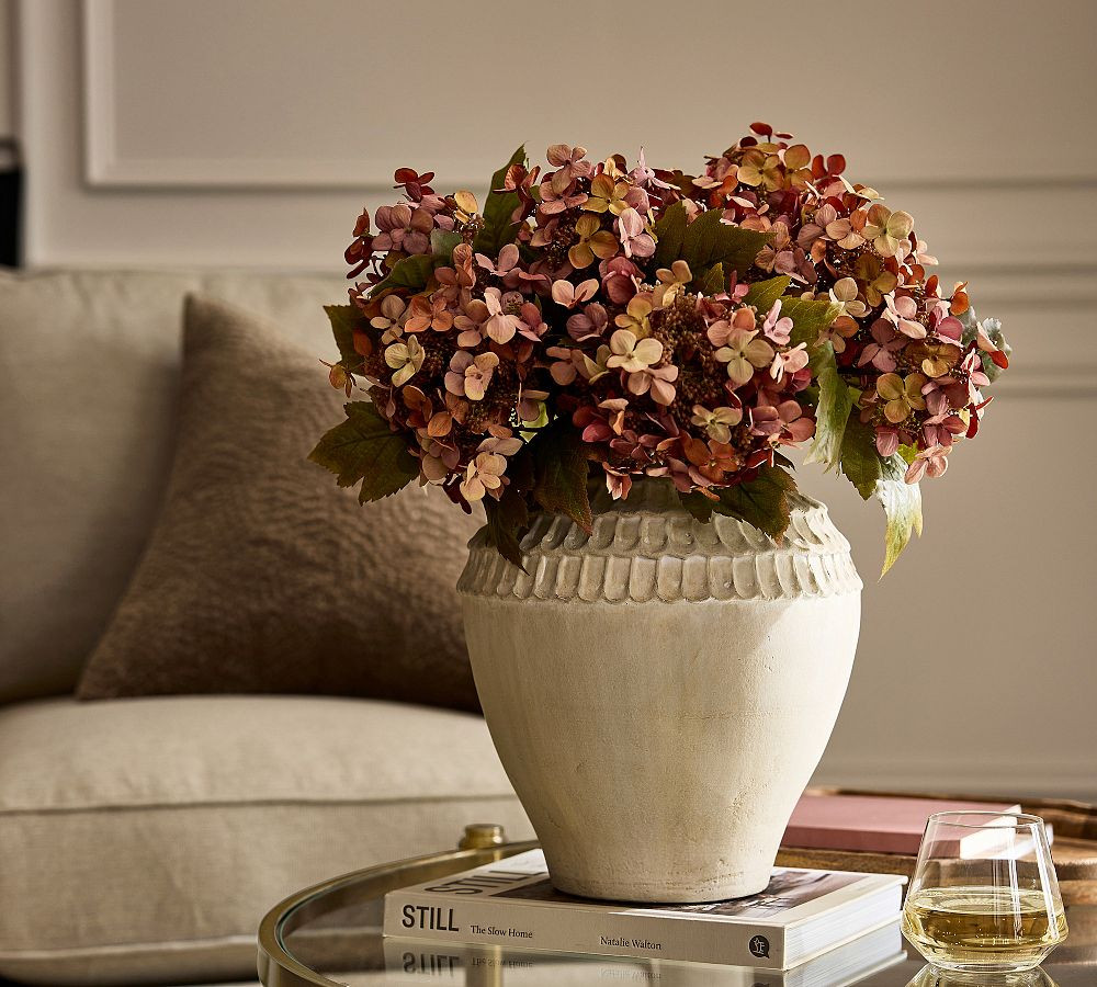 Faux Oak Leaf & Rust Hydrangea Bundle | Pottery Barn (US)