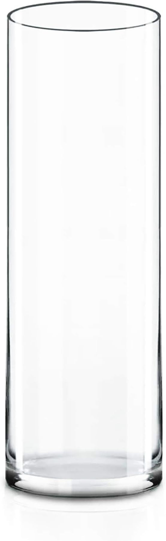 CYS Excel Clear Glass Cylinder Vase (H:14" D:4") | Multiple Size Choices Glass Flower Vase Center... | Amazon (US)