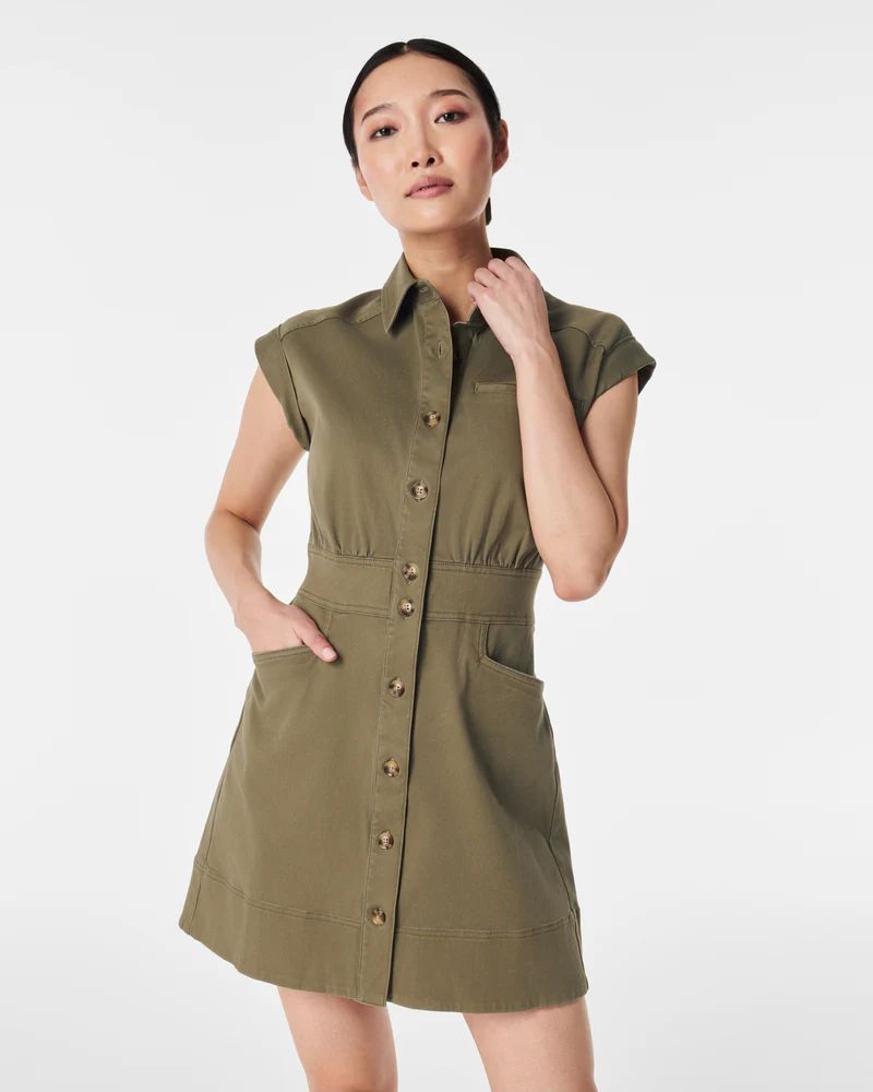 Stretch Twill Utility Dress | Spanx