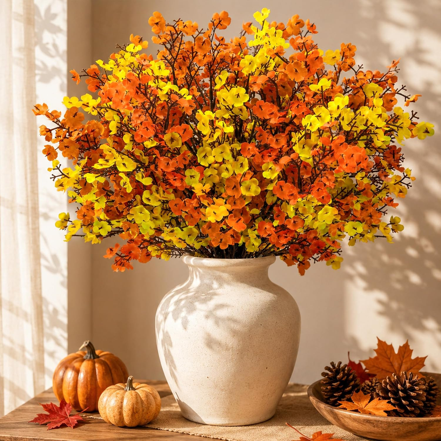 Der Rose 12 Stems Fall Babys Breath Artificial Flowers for Home Vase Decor | Amazon (US)