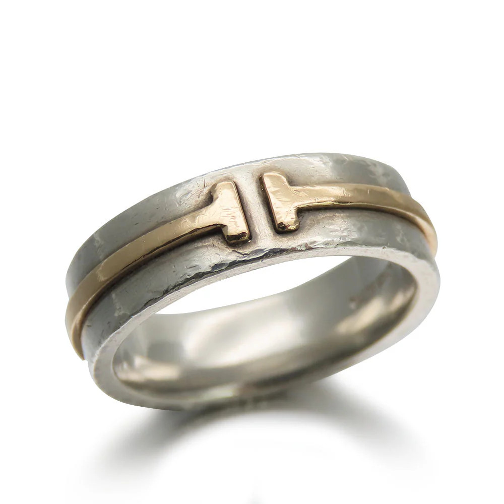 Tiffany & Co Silver 925 K18 YG Ring | Shop Simon