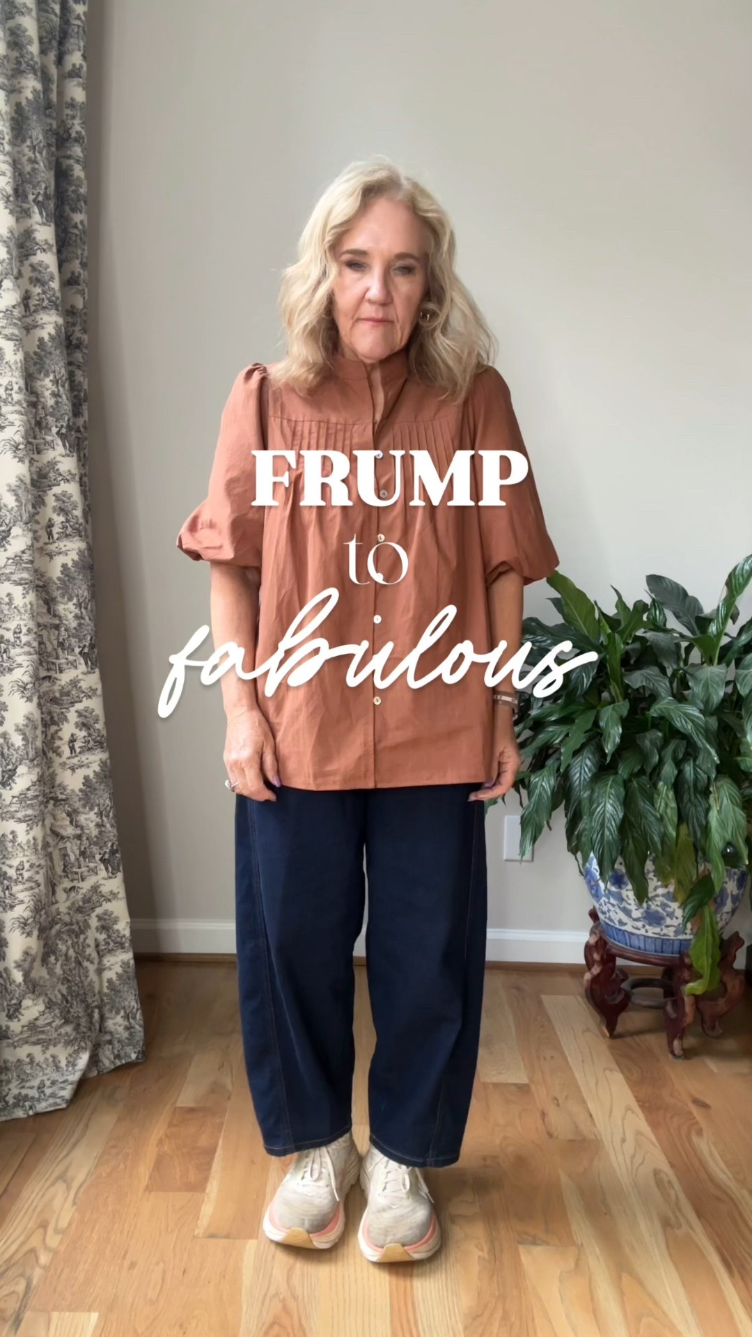 All true to size. Although the top runs a bit big. 

Linking a good affordable option to my Walmart sneakers, but also, the original. 

Barrel jeans Walmart fashion fall outfit fall blouse 

#LTKFindsUnder50 #LTKOver40 #LTKSeasonal