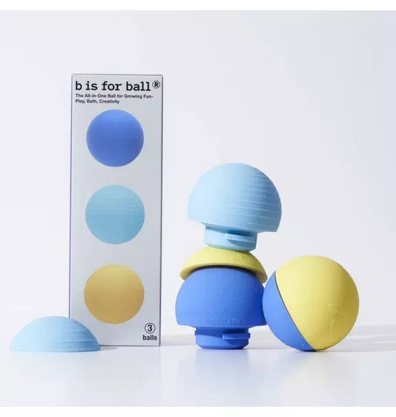 b is for ball® 3-Ball Set | Dark Blue & Golden Yellow | Janie and Jack