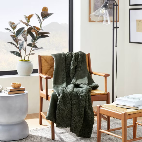 Boucle with Plush Reverse Throw Blanket - Threshold™ designed with Studio McGee | Target