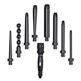 NUME Octowand 8-in-1 Curling Wand Set, 8 Interchangeable Ceramic Barrels Hair Wand 13mm to 32mm, LCD | Amazon (US)