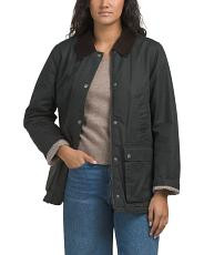 waxed cotton blend hunter jacket | TJ Maxx