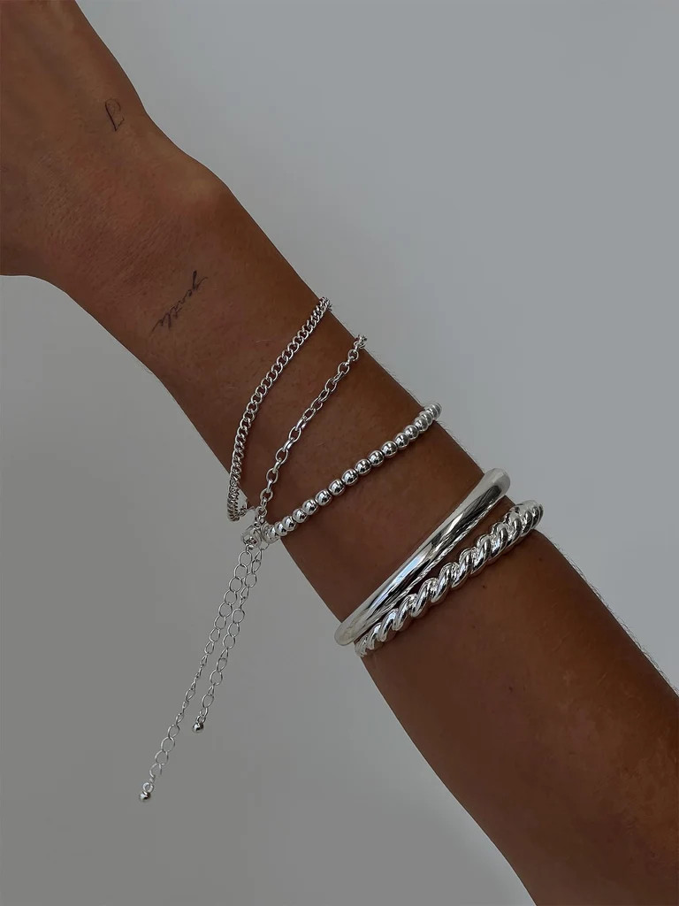 Cerena Bracelet Pack Silver | Princess Polly US