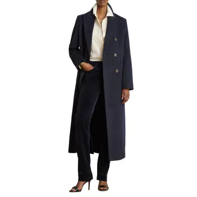 Double Breasted Longline Wool Blend Coat | Nordstrom