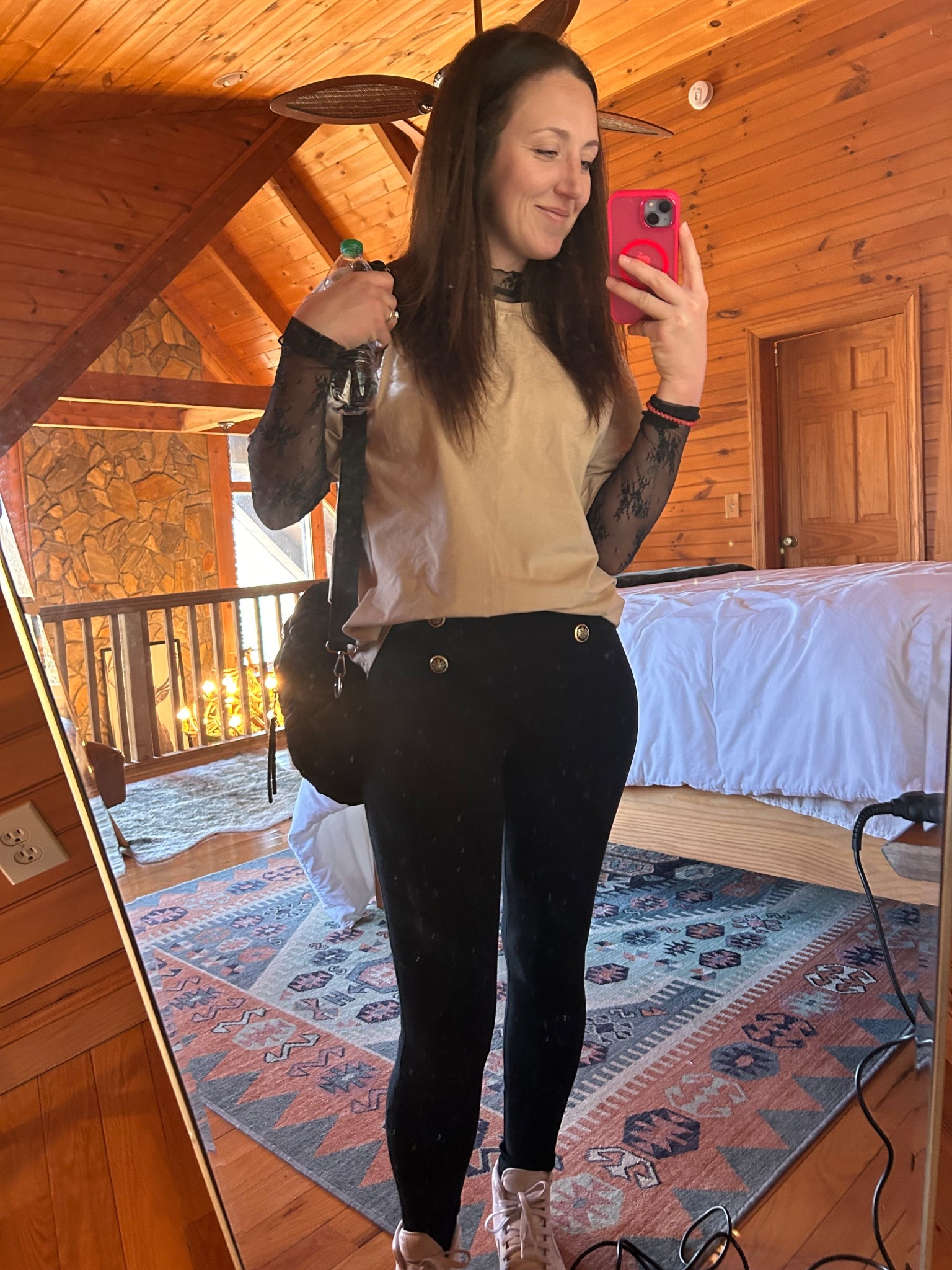 Black lace top with tan shirt for a fun day of shopping! 

Black lace top: https://amzn.to/41uylfm
Tan set: https://amzn.to/3FlRYyF

#LTKSeasonal #LTKStyleTip