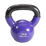 Body-Solid Vinyl Coated Kettlebell Set (‎KBV15) with Kettle Grip Handle, Perfect Kettlebells for Wei | Amazon (US)