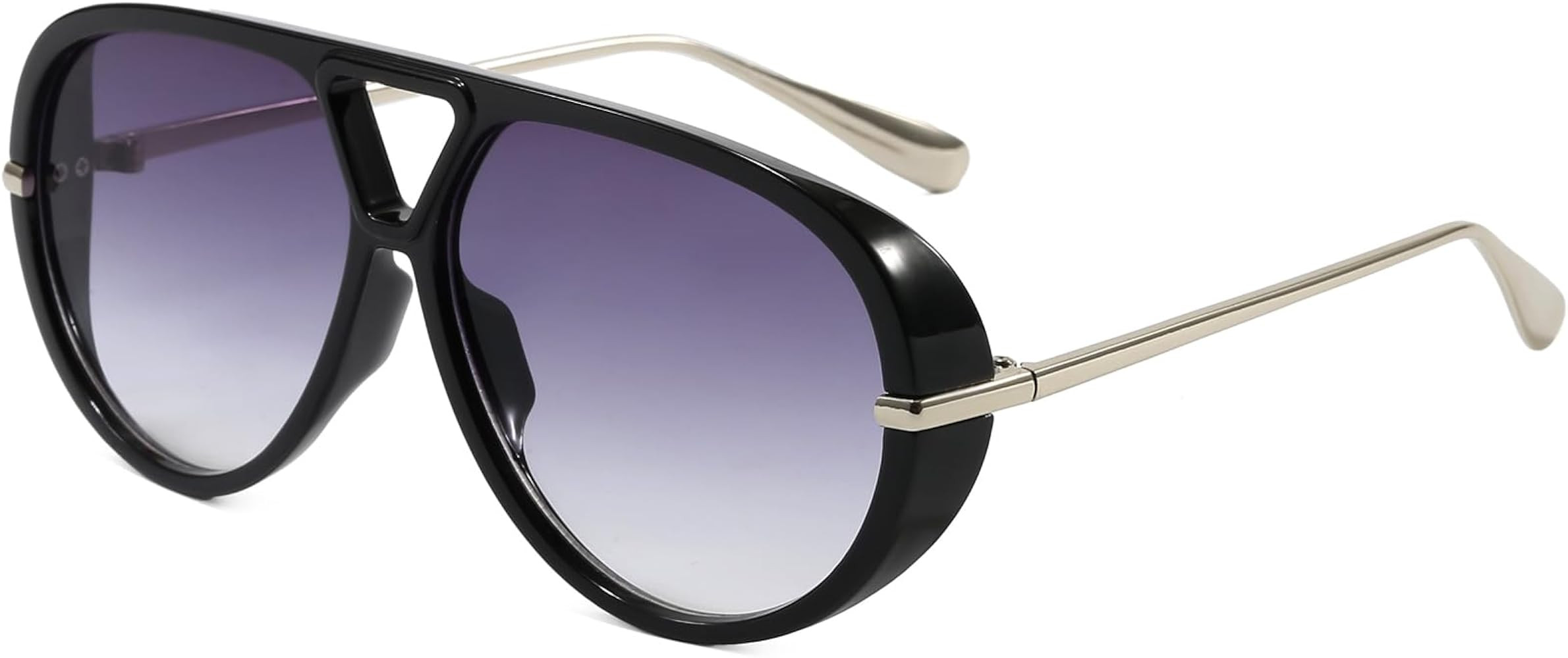 AIEYEZO Oversized Aviator Sunglasses Women Men Fashion Retro Big Frame Sun Glasses Designer Ladie... | Amazon (US)