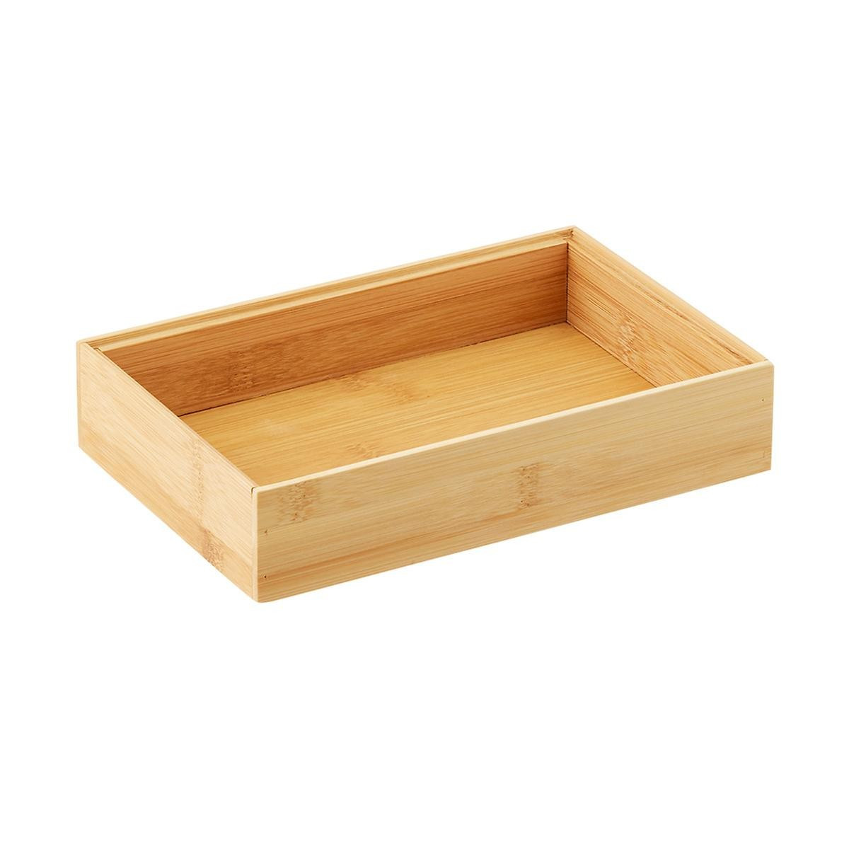 Stackable Bamboo Drawer Organizers | The Container Store