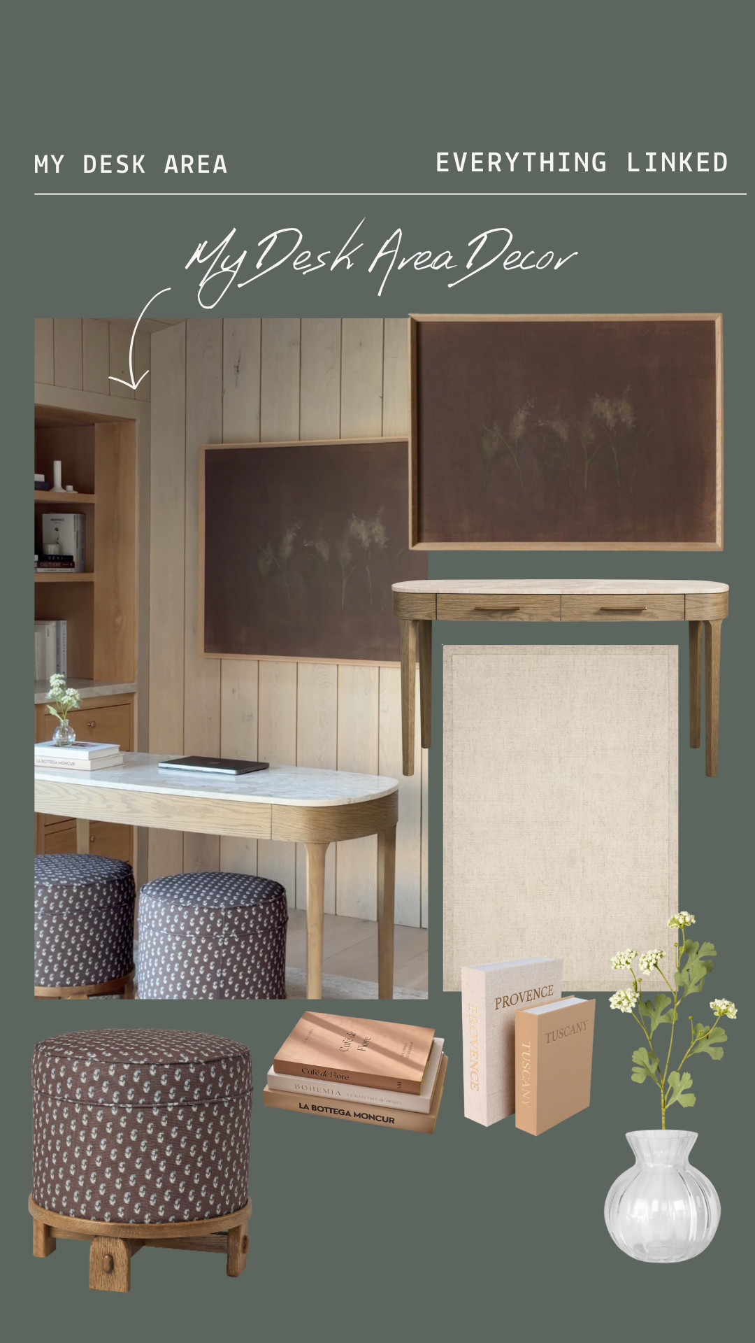 My desk area is coming together! #LTKhome #LTKseasonal 

 