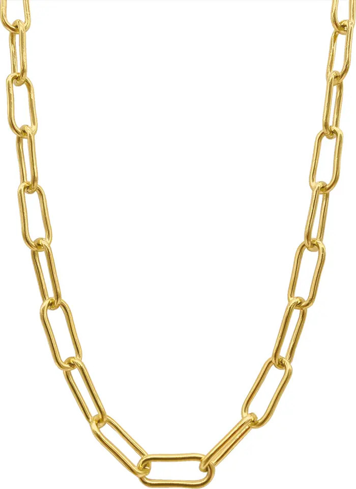 Adornia 14K Gold Plated Paper Clip Chain Necklace | Nordstromrack | Nordstrom Rack