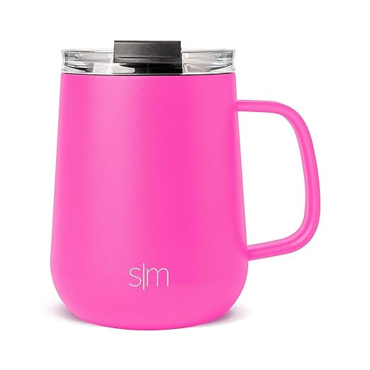 Simple Modern Travel Coffee Mug with Lid and Handle | Reusable Insulated Stainless Steel Coffee T... | Amazon (US)