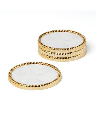 Roseland Metal Coasters, Set of 4 | Macy's