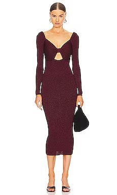 ASTR the Label Anastasia Sweater Dress in Wine from Revolve.com | Revolve Clothing (Global)