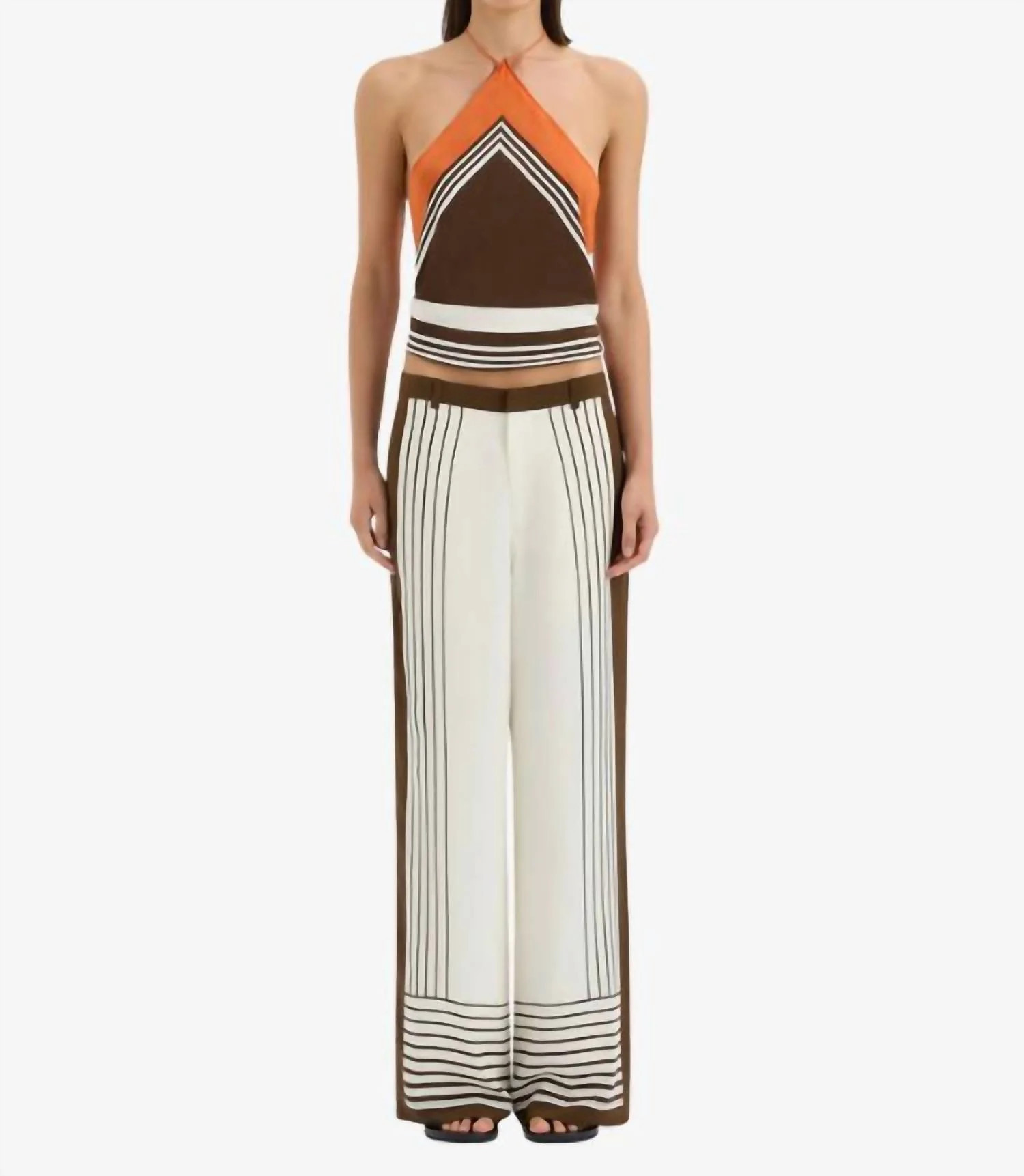 Destino Tailored Pants In Pacha Stripe | Shop Simon