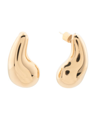 Made In Italy 14k Gold Bold Droplet Earrings | TJ Maxx