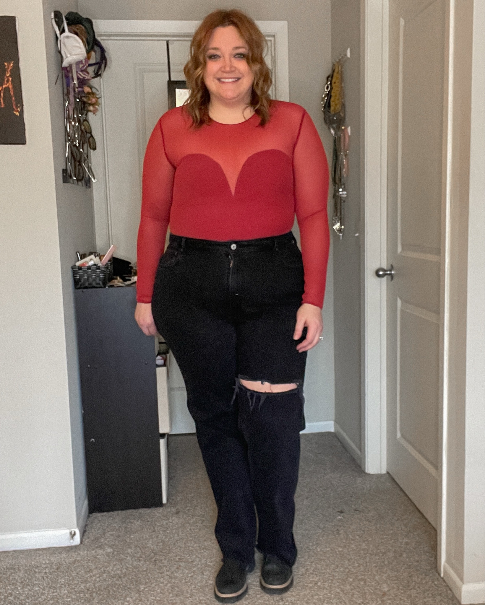 Shapewear bodysuit Valentines Day outfit inspiration- can easily swap out jeans for a skirt.

Tara15 at Popilush to save 15%. Wearing the 3X

#LTKPlusSize #LTKSaleAlert #LTKMidsize