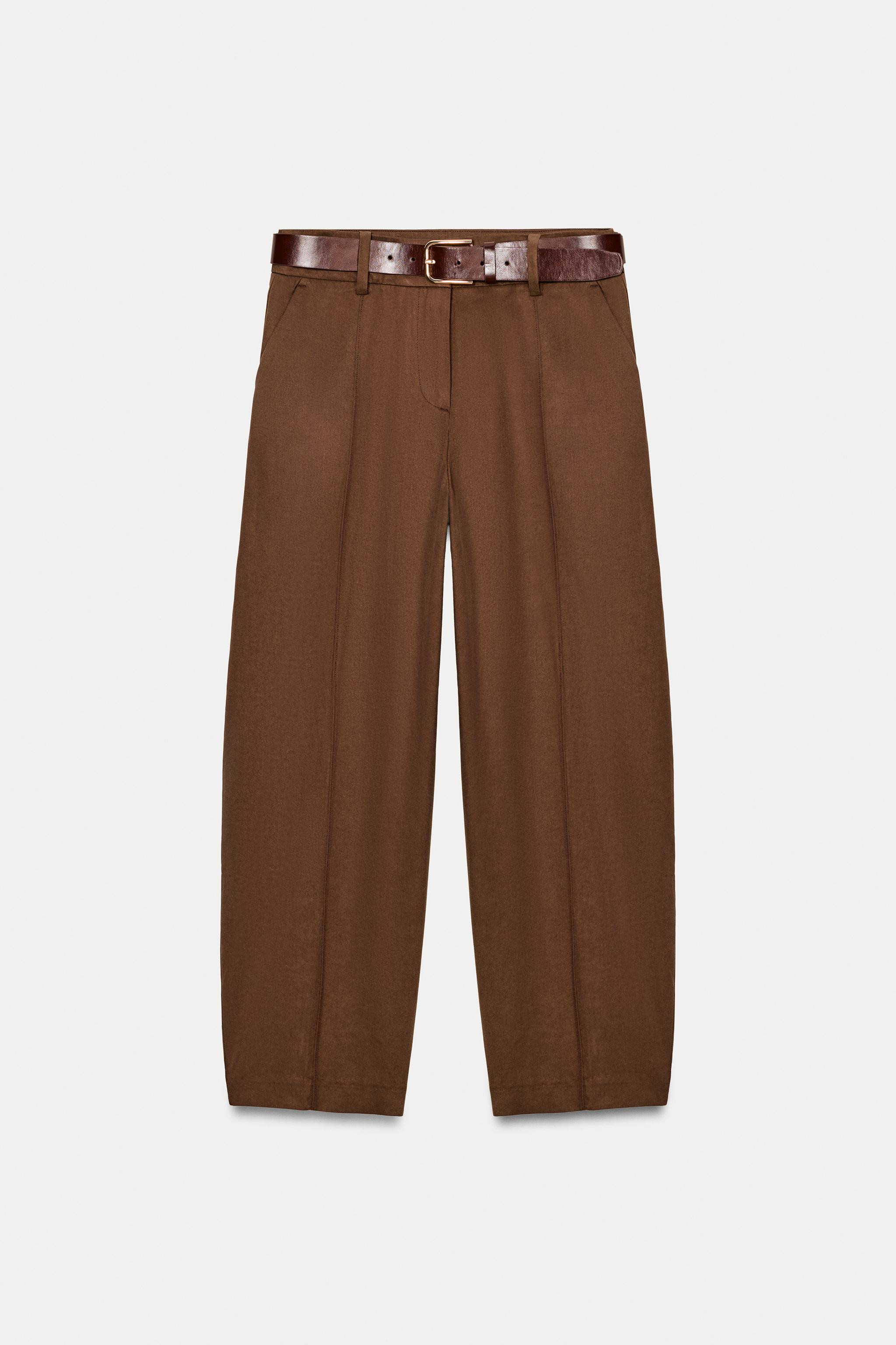 BALLOON TROUSERS WITH BELT | Zara UK