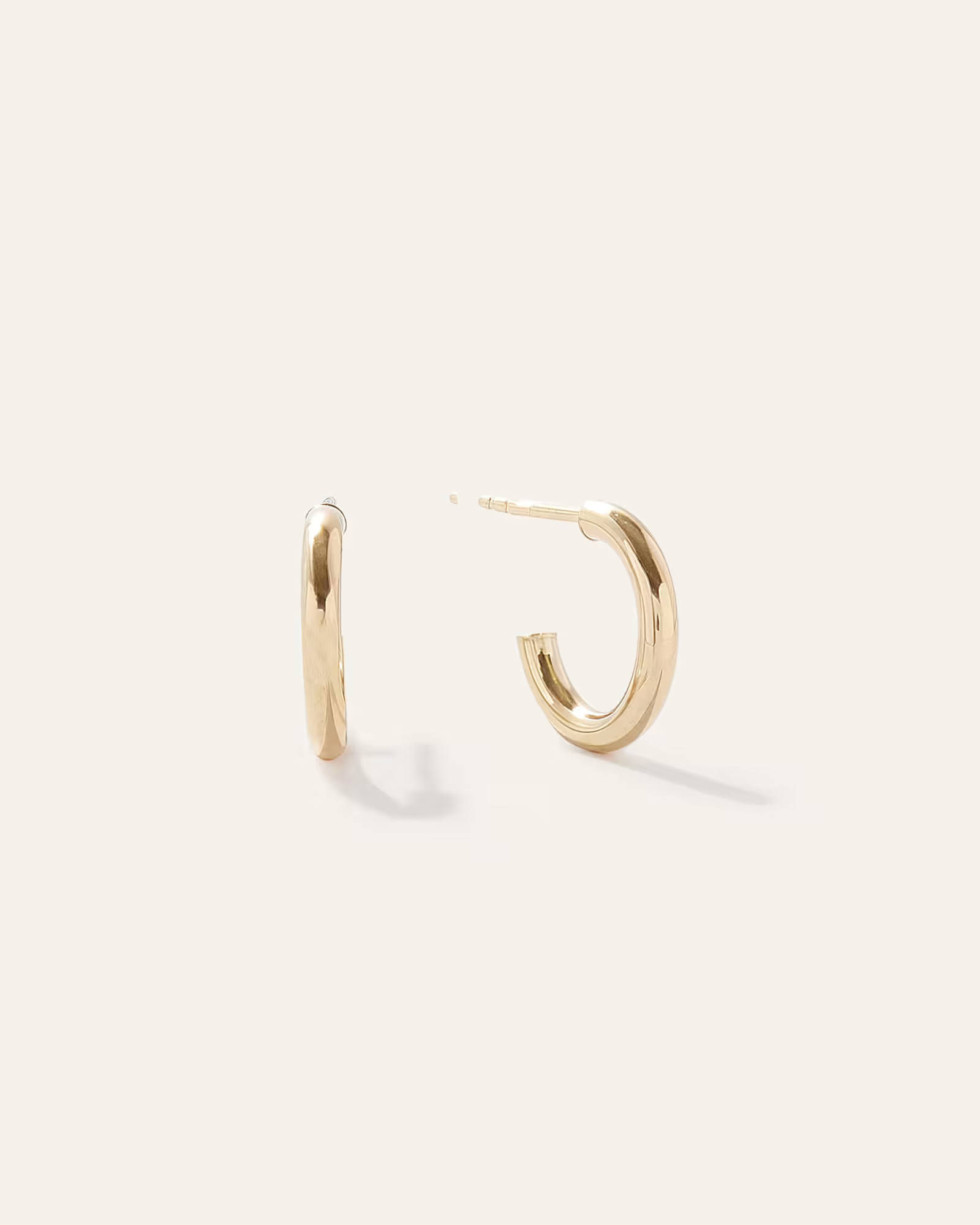 14K Gold Half Huggie Hoops | Quince