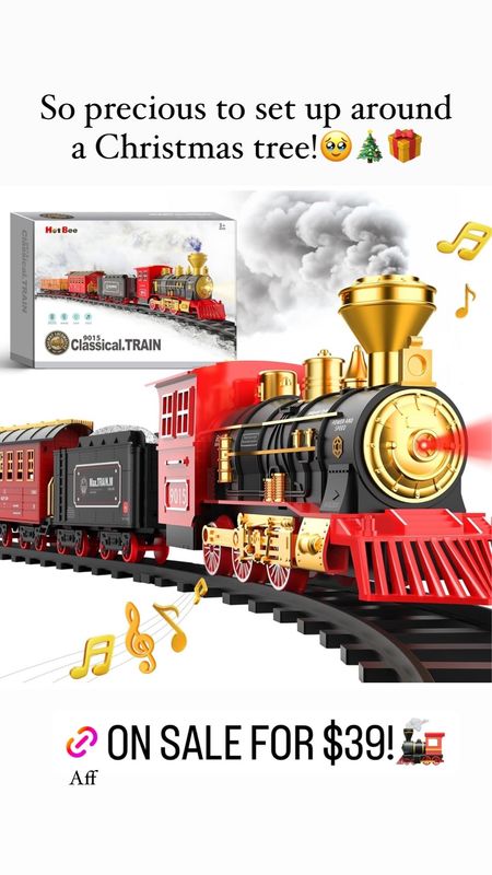 Amazon black Friday deal! This train plays music and goes around your Christmas tree and is so darling! Under $40 right now!
.......... Amazon Black Friday, Amazon sales Amazon deals black Friday deals toys on Amazon Christmas tree train train around Christmas tree Amazon gifts under $50 Amazon toys under $50 black Friday deals under $50 toys for kids under $50

#LTKHoliday #LTKkids #LTKfamily