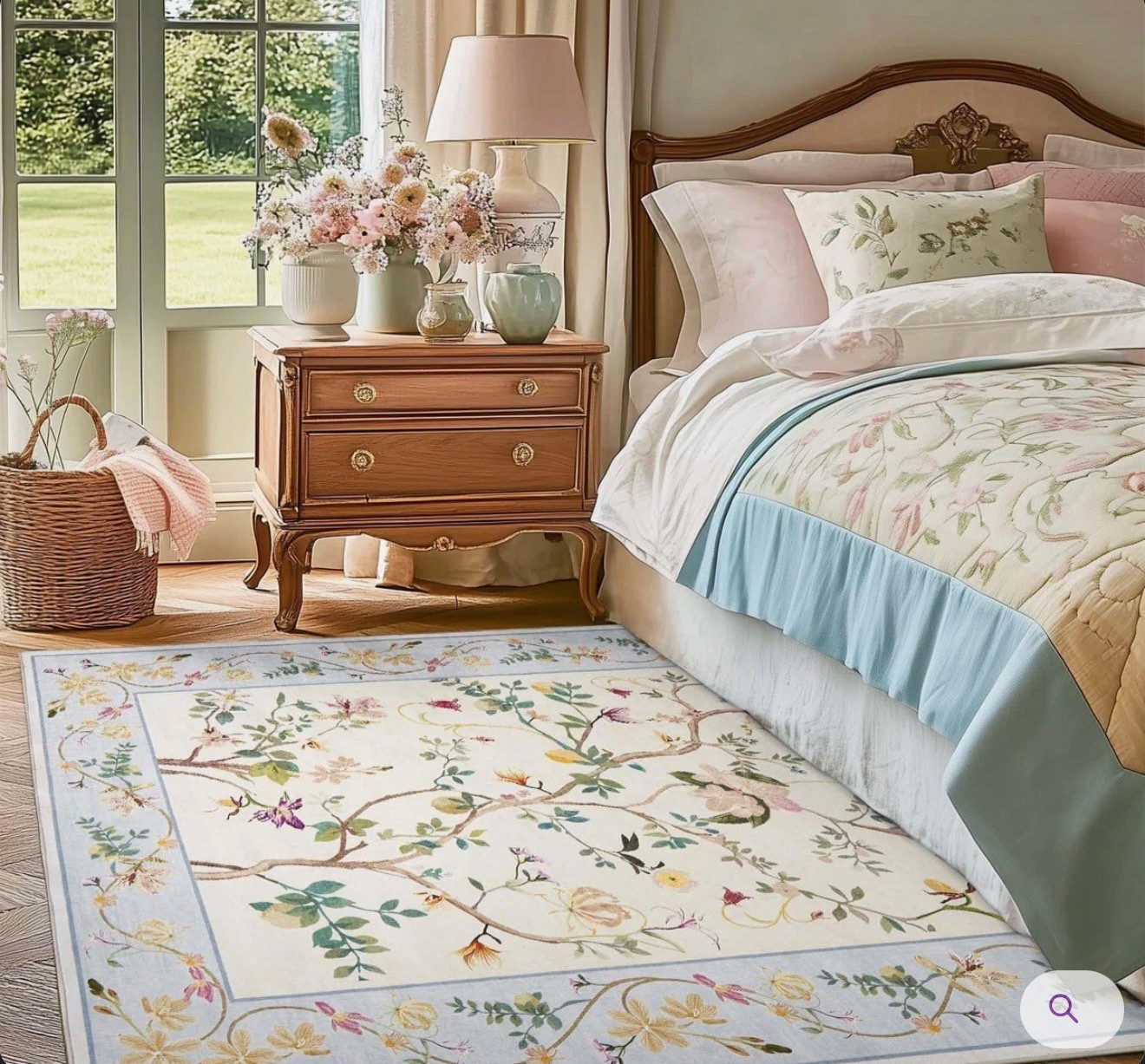 Stunning grandmillenial / traditional chinoiserie rug on sale for under $100!!

This is so pretty for a nursery 

#LTKKids #LTKSaleAlert #LTKHome