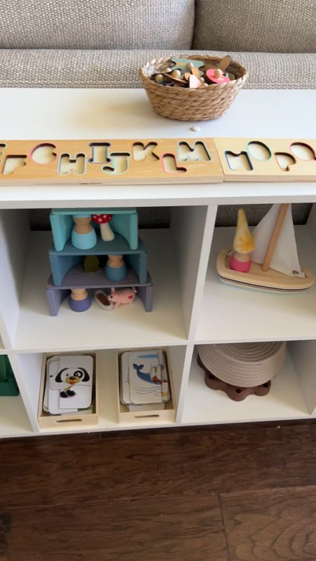 Toddler toy rotation. #playroom #toddlertoys #toys #waldorf #Montessori #preschool #homeschool 

#LTKhome #LTKfamily #LTKkids