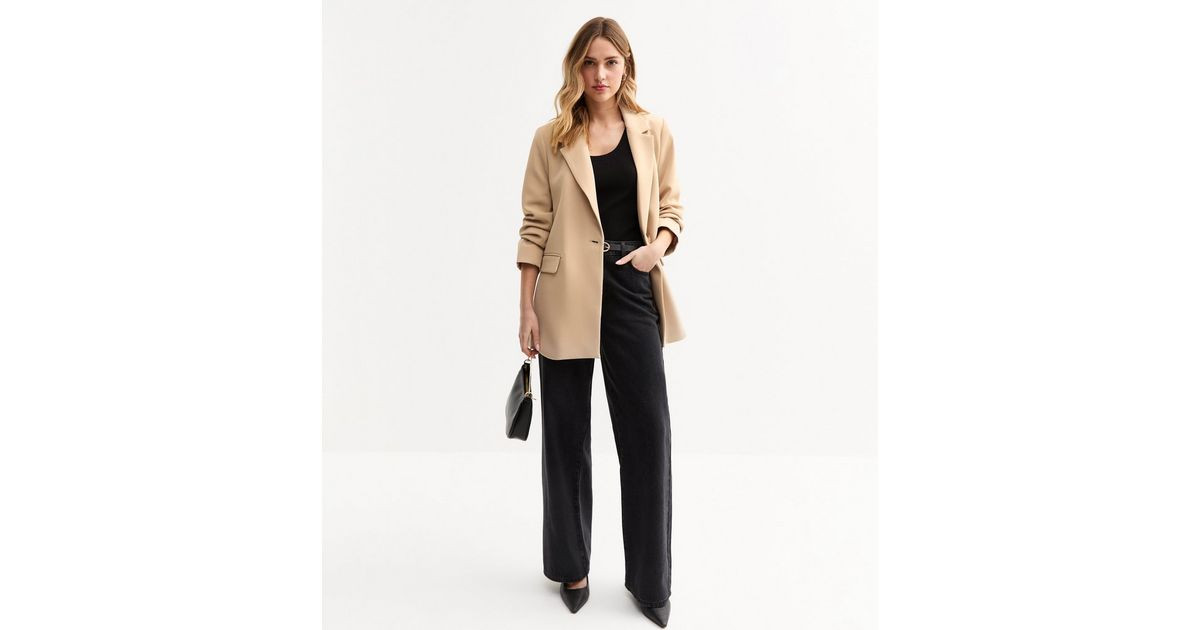Camel Single Breasted Blazer
						
						Add to Saved Items
						Remove from Saved Items | New Look (UK)