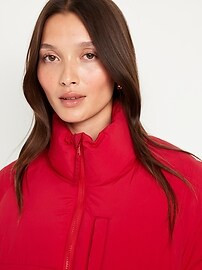 Oversized Crop Puffer Jacket | Old Navy (US)