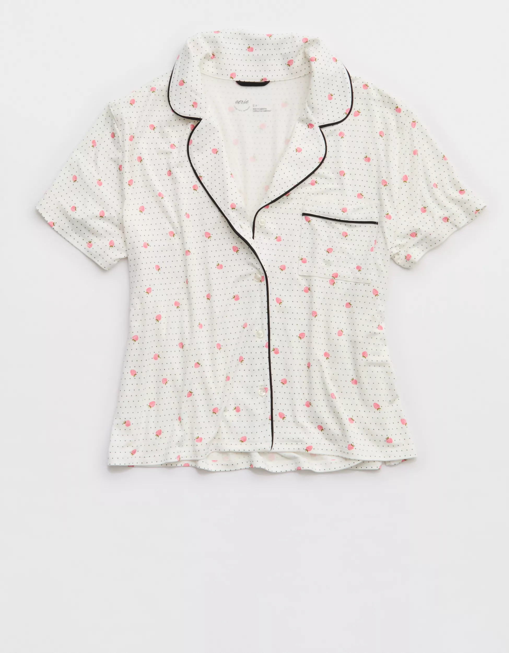 Aerie Real Soft® Short Sleeve Pajama Shirt | Aerie