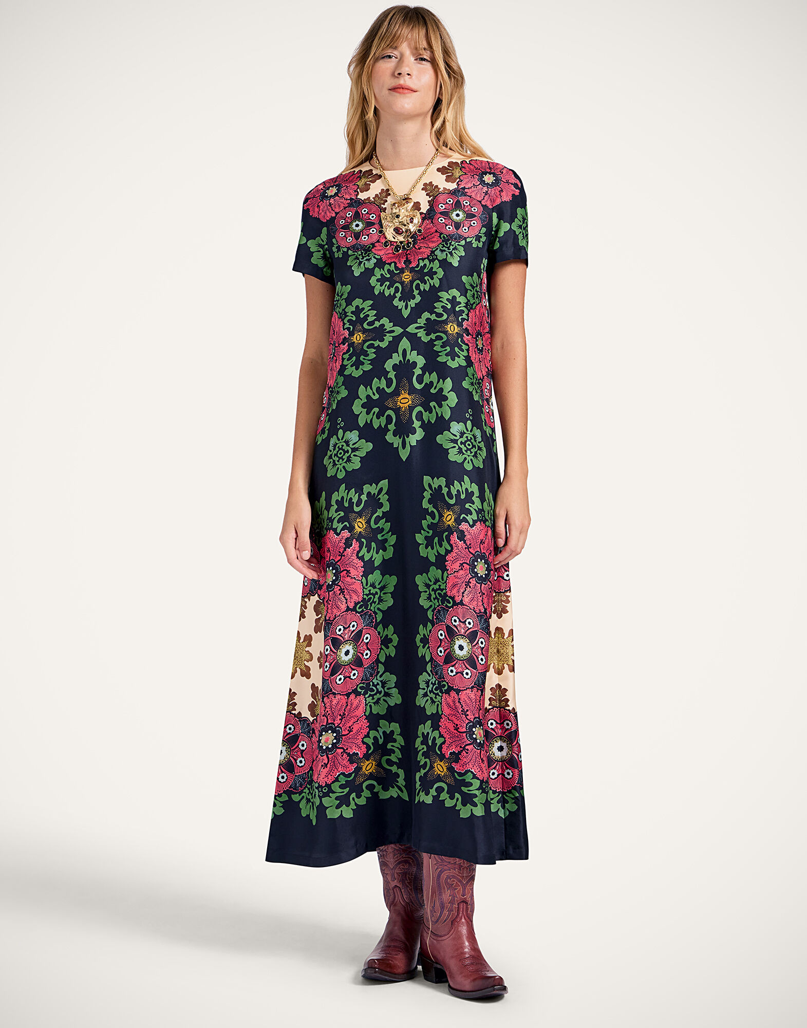 Swing Dress in Bounty Placée Red for Women | La DoubleJ | La DoubleJ