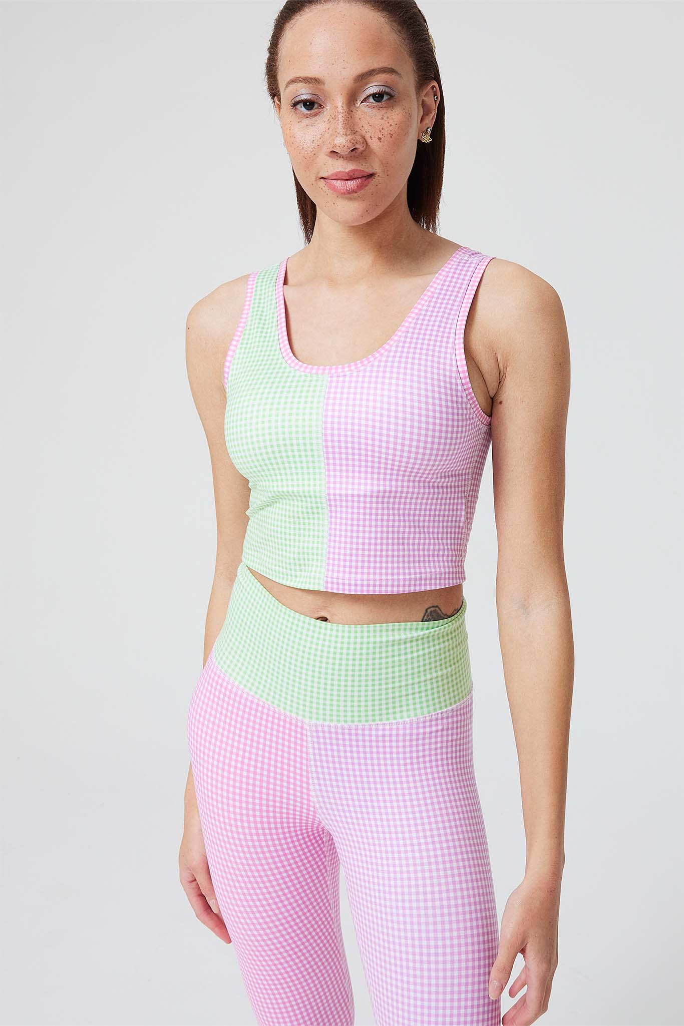 Pastel Gingham TLC Crop Top | Terez