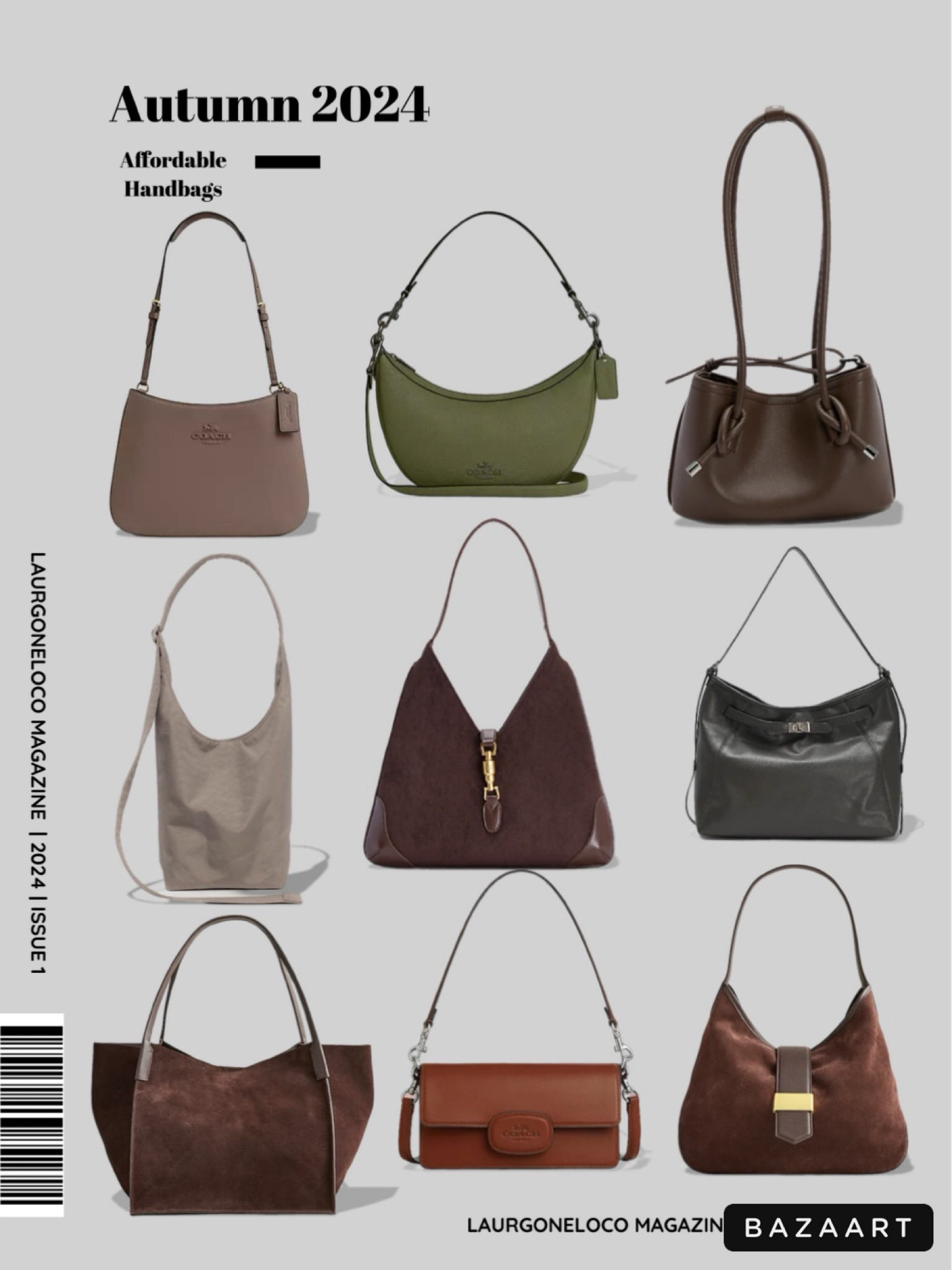 Fall 2024 handbag must haves. Fall shoulder bags, fall totes, suede handbags, chocolate handbags, leather bags, green handbag, gold hardware 
Affordable handbags
- Dress to impress

#LTKSaleAlert