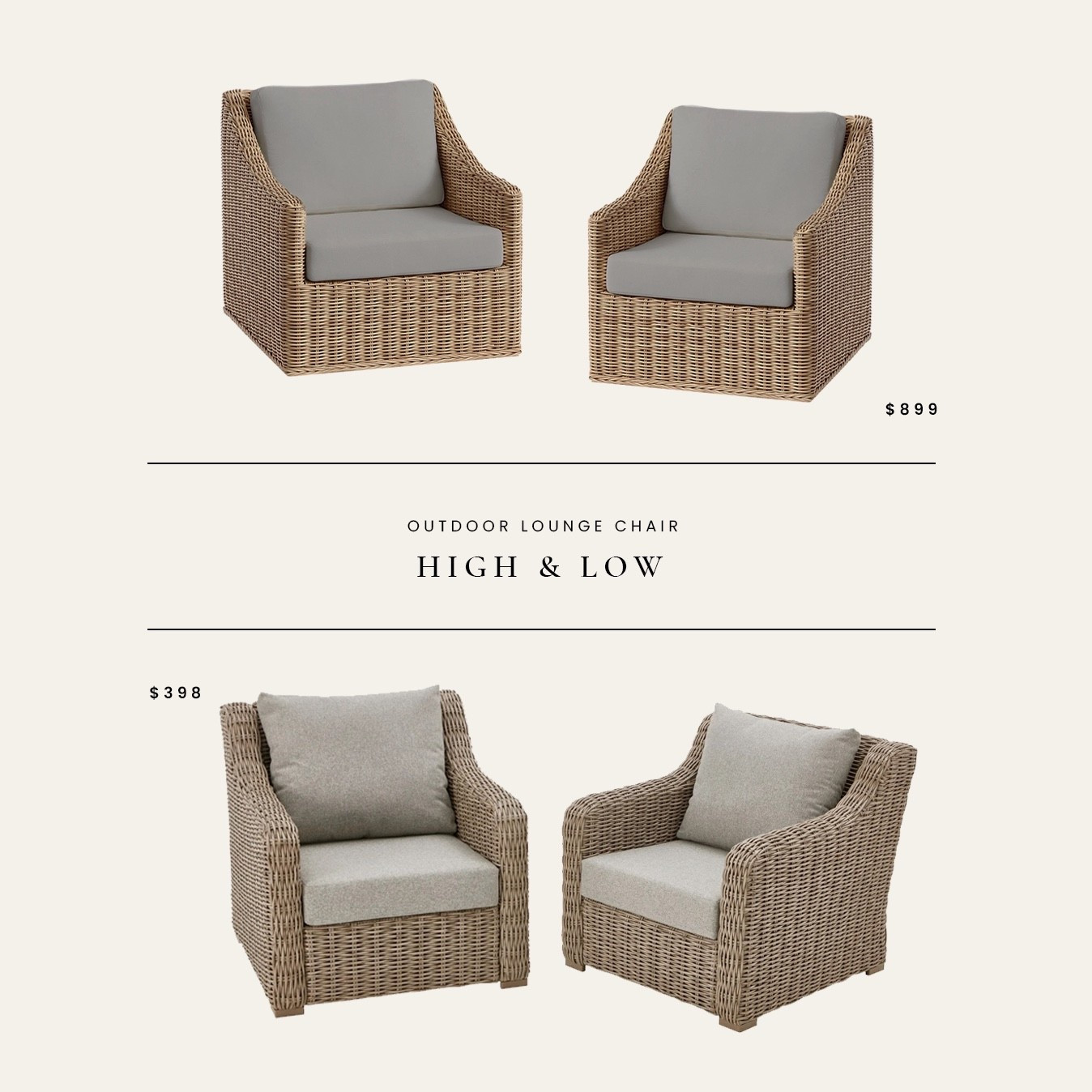 High / Low : Outdoor Lounge Chair

#LTKHome