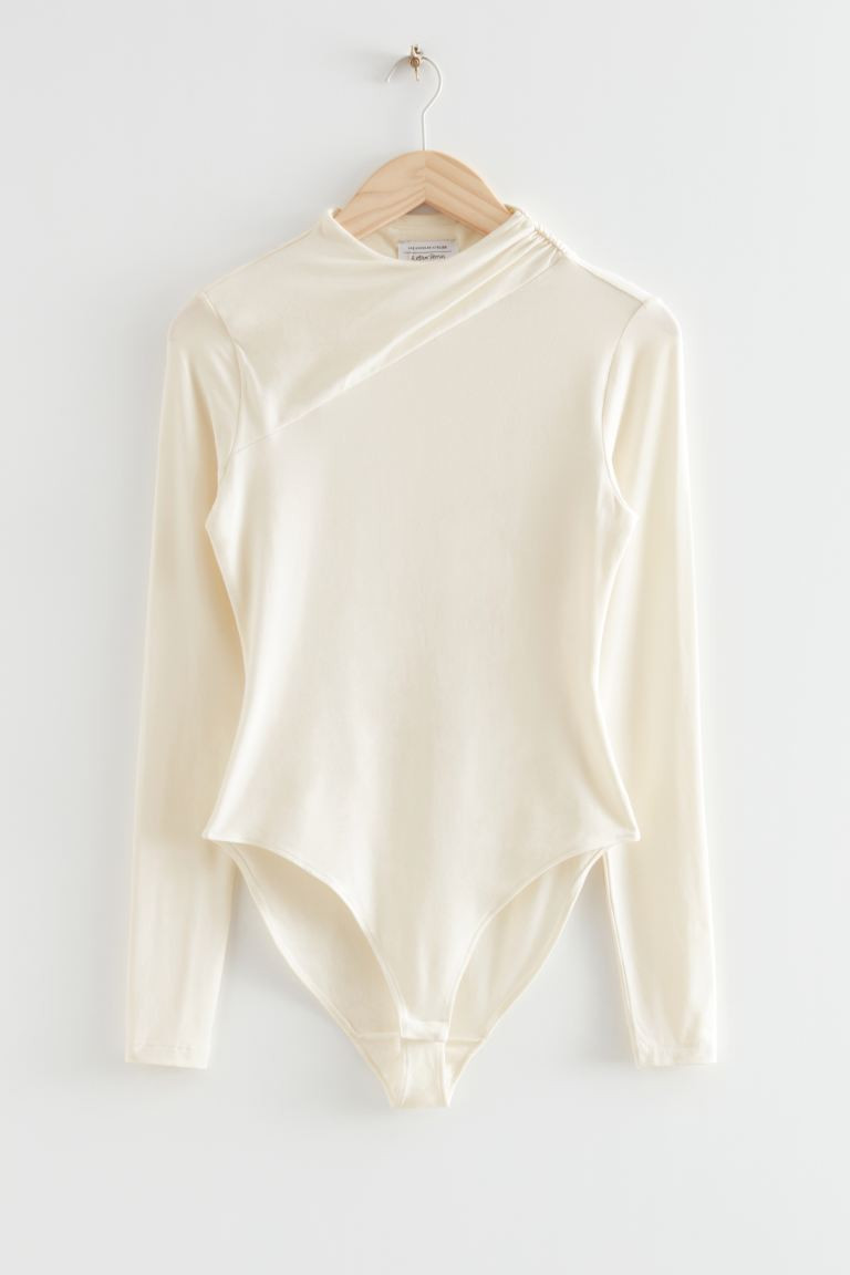 Fitted Rouched Bodysuit | H&M (UK, MY, IN, SG, PH, TW, HK)