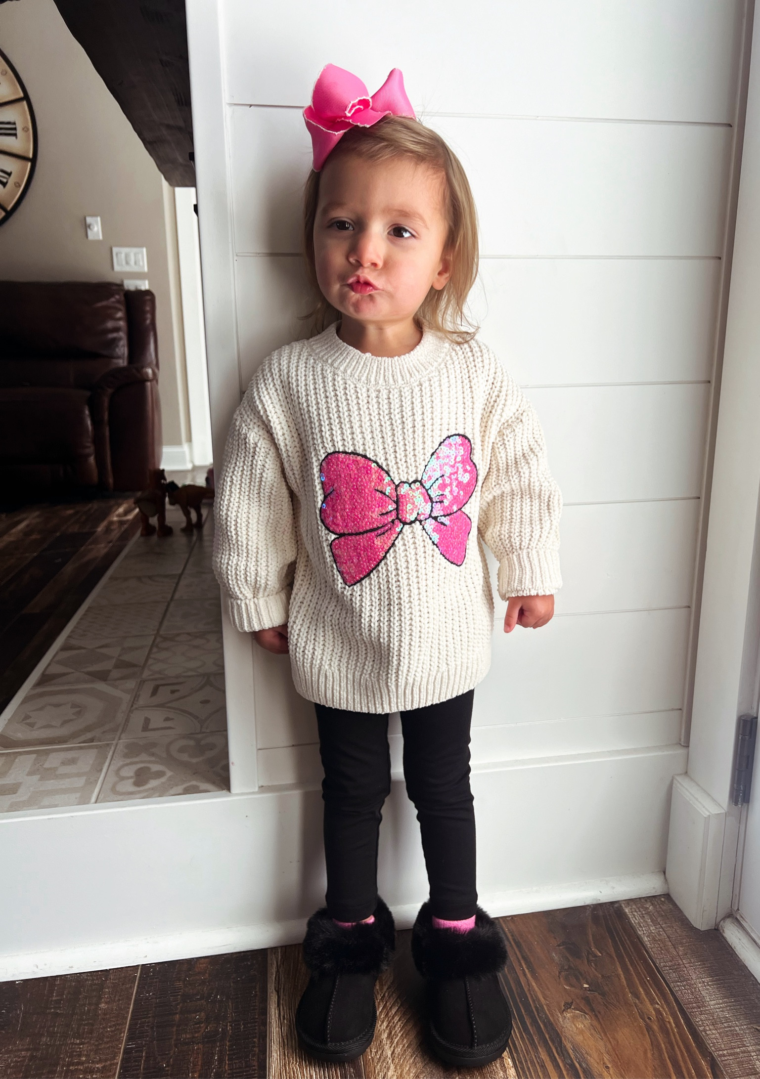my new favorite sweater 🎀🩷 

#LTKKids #LTKFindsUnder50 #LTKBaby